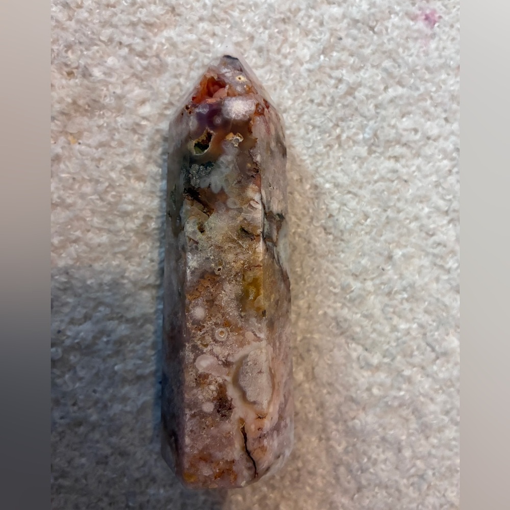 4inch Agate crystal tower with Druzy